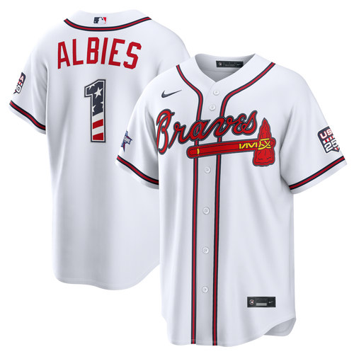 2026 All-Star Edition Stars & Stripes Atlanta Braves Ozzie Albies Stadium Jersey - White