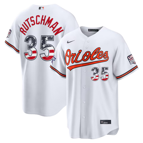 2026 All-Star Edition Stars & Stripes Baltimore Orioles Adley Rutschman Stadium Jersey - White
