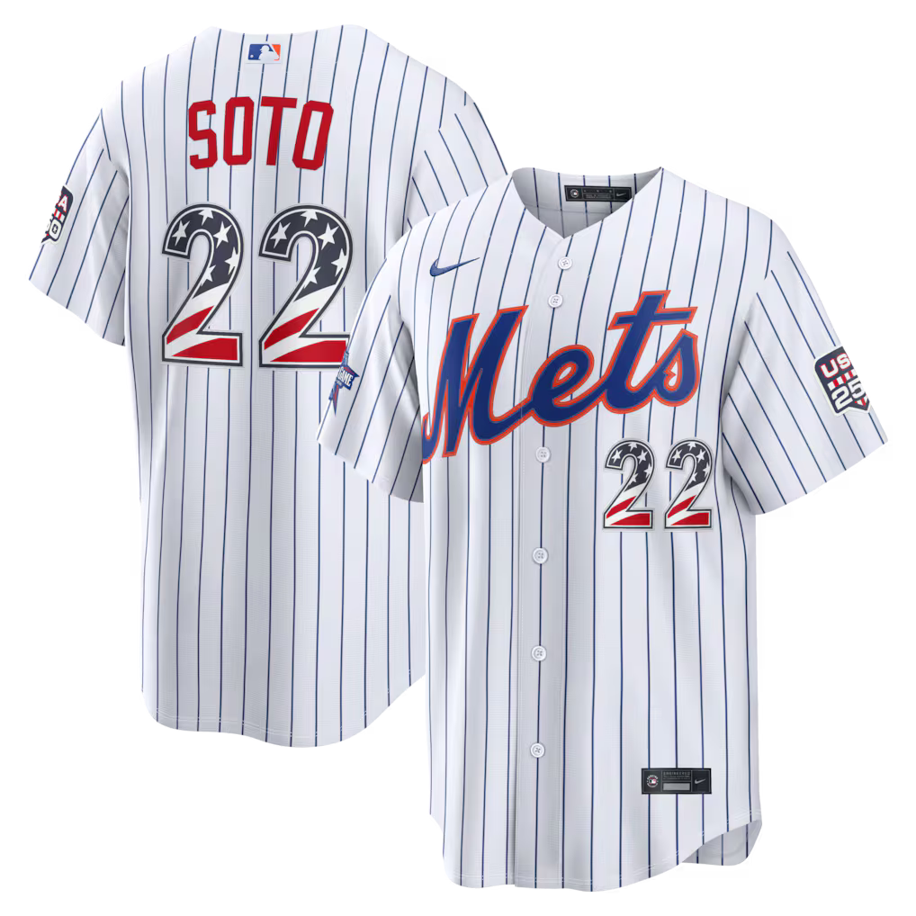 2026 All-Star Edition Stars & Stripes New York Mets Juan Soto Stadium Jersey - White