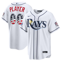 Custom Tampa Bay Rays 2026 All-Star Edition Stars & Stripes Stadium Jersey - White