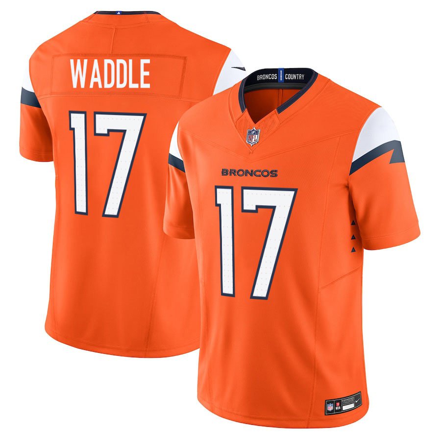 Jaylen Waddle Denver Broncos Jersey - Orange