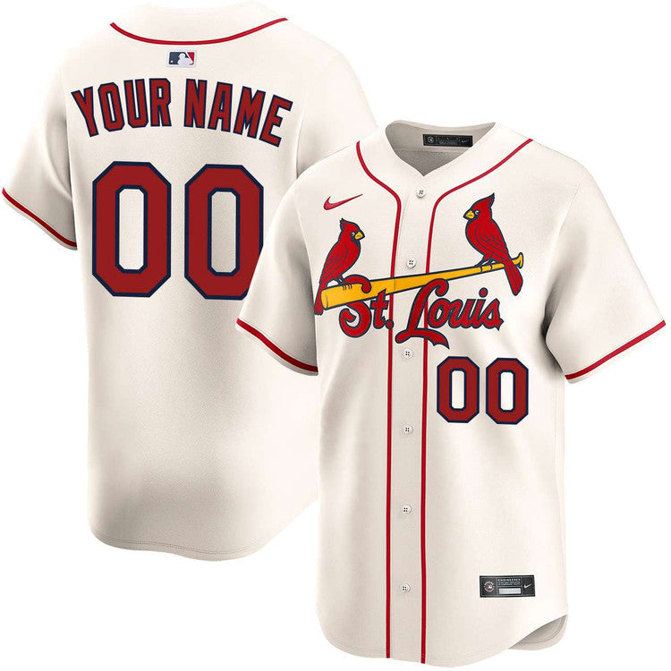 Custom St. Louis Cardinals Alternate Jersey - Cream