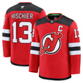 Nico Hischier New Jersey Devils Home Premium Jersey - Red