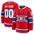 Custom Montreal Canadiens Home Premium Jersey - Red
