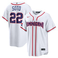 Juan Soto Dominican Republic Baseball 2026 World Baseball Classic Home Stadium Jersey - White