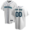 Custom Seattle Mariners Home Jersey - White