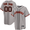 Custom San Francisco Giants Away Jersey - Gray